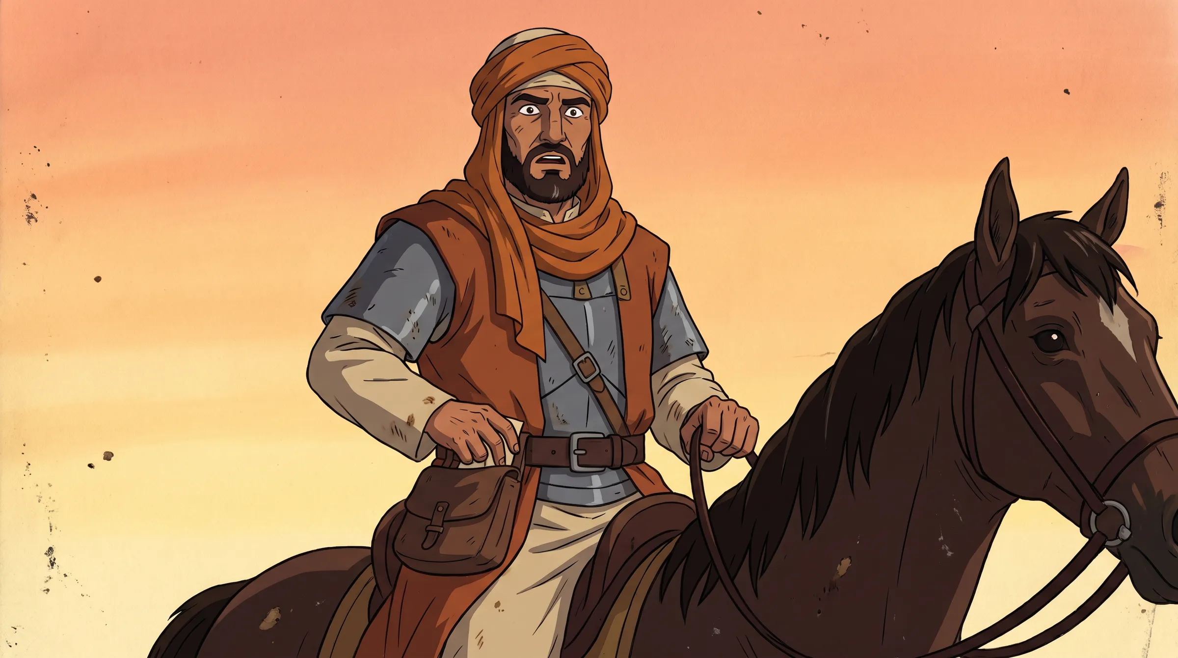 الحُرّ على فرسه عند الفجر، من فيلم «الحُرّ»